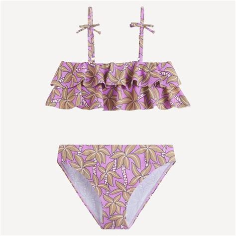 Bikini Mit Blumenmuster Rosa Bedruckt La Redoute Collections La Redoute