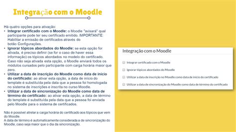 Tutorial Emiss O De Certificados Op Es De Intega O Moodle Ufsc