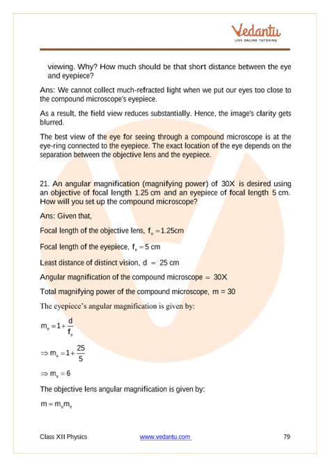 Cbse Class Physics Chapter Ray Optics And Optical Instruments