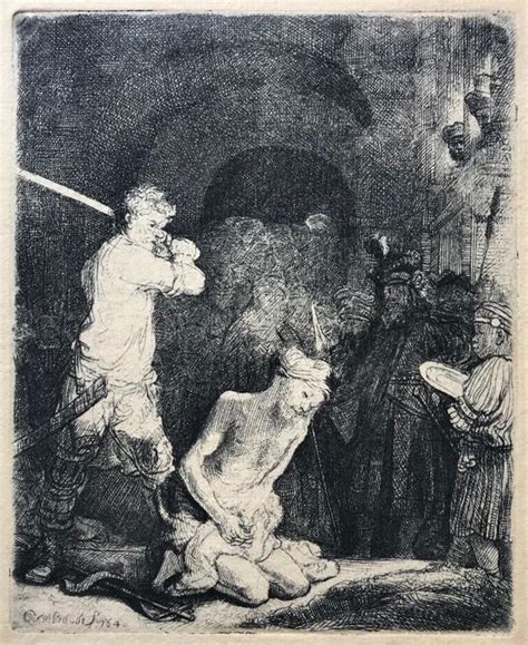 Rembrandt Van Rijn The Beheading Of John The Baptist