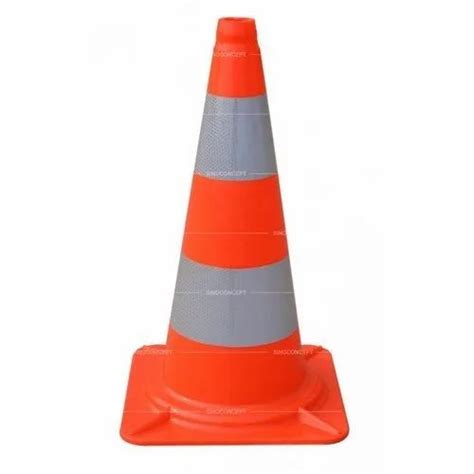 Red Pvc Traffic Cone For Road Safety At Rs In Ahmedabad Id