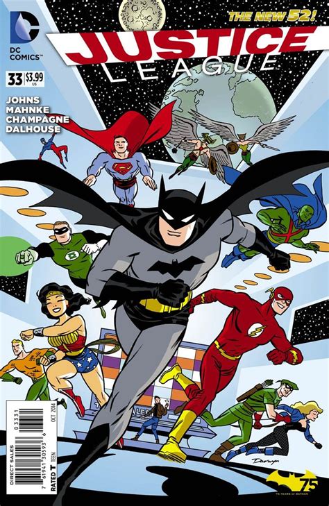 Justice League Vol 2 #33 Cover B Variant Darwyn Cooke Batman 75th ...