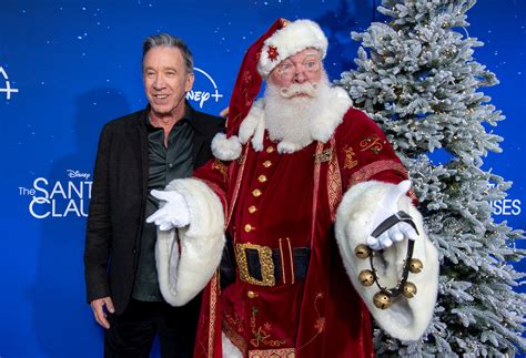 Tim Allen Hits "The Santa Clauses" Red Carpet with Santa Claus | LATF ...