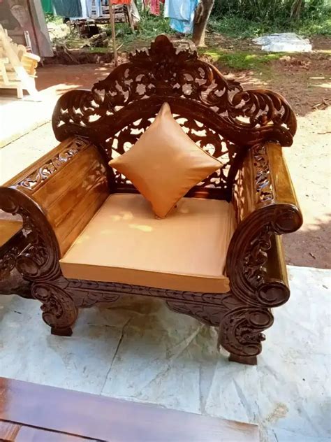 Kursi Tamu Arjuna Jumbo Arjuna Besar Bahan Full Kayu Jati Mebel