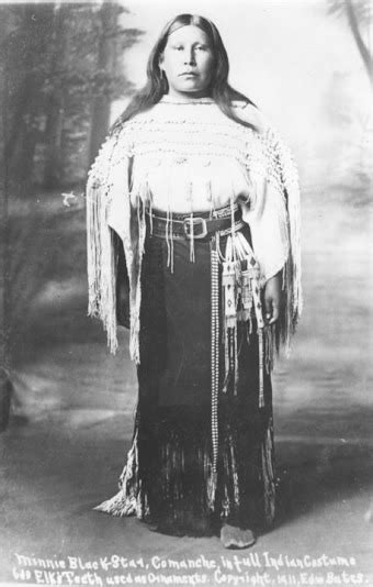 Minnie Blackstar Comanche 1911 American Indian History Native