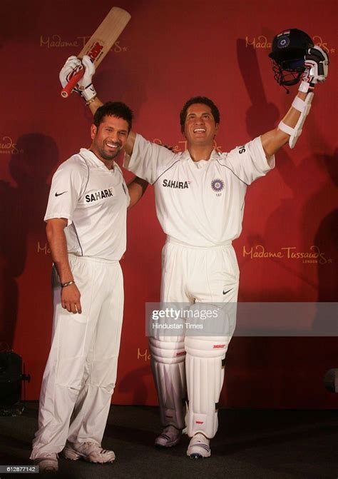 Indian cricketer Sachin Tendulkar poses with his new wax statue made... in 2023 | Madame ...