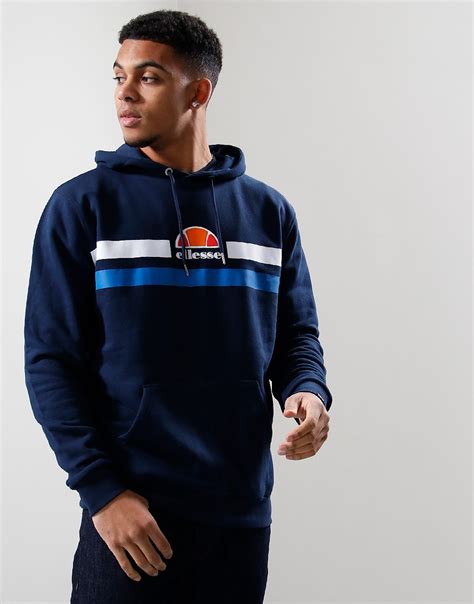 Ellesse Alroni Hoodie Navy Terraces Menswear