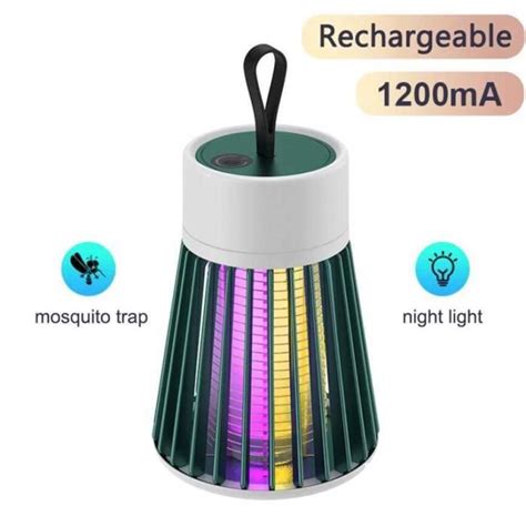 Green Rechargeable Moustiques à Choc Électrique Piège à Mouches d