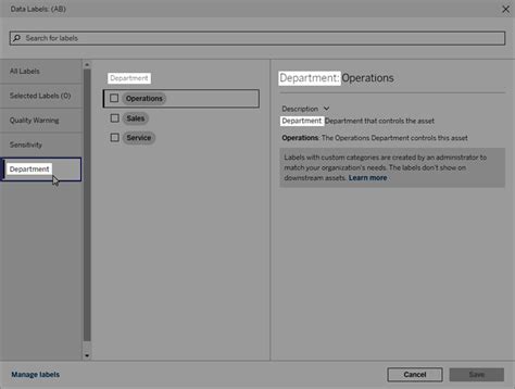 Manage Data Labels - Tableau