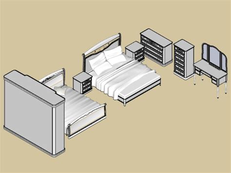 Lit 3d Dans Skp Téléchargement Cad 133 Mb Bibliocad