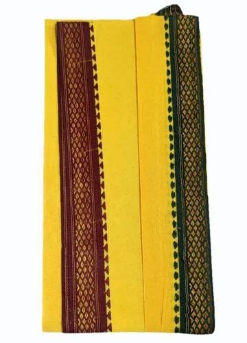 Yellow Cotton Gamcha 150 GSM At Rs 60 Piece In Erode ID 2851229272497