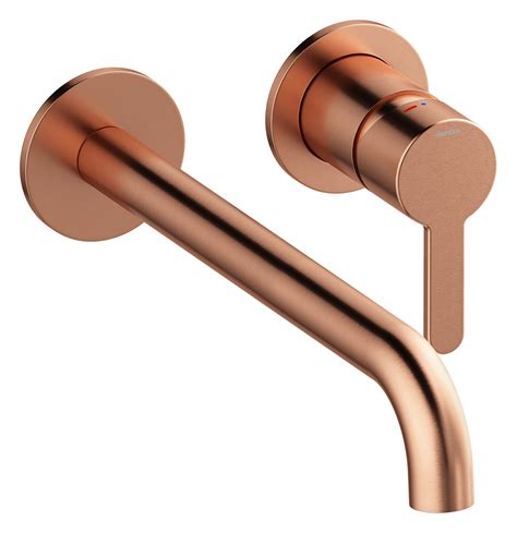 Concealed Brushed Copper PVD Silhouet Exposed Kit For Built In Basin