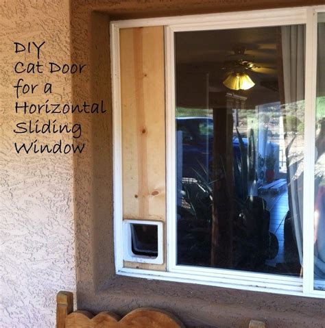 DIY blog with easy ideas! Build your own cat door for a horizontal