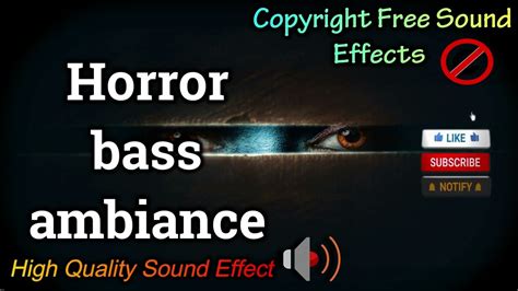 Horror Bass Ambiance Sound Effect High Quality Horror Sound Ncs