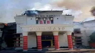 Foto Kantor Bupati Pohuwato Bakal Dibangun Ulang Pasca Dibakar Massa