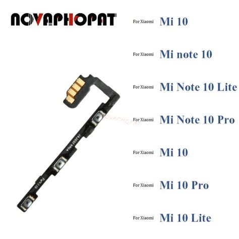 Novaphopat Power On Off Button Volume UP Down Switch Key Control Flex