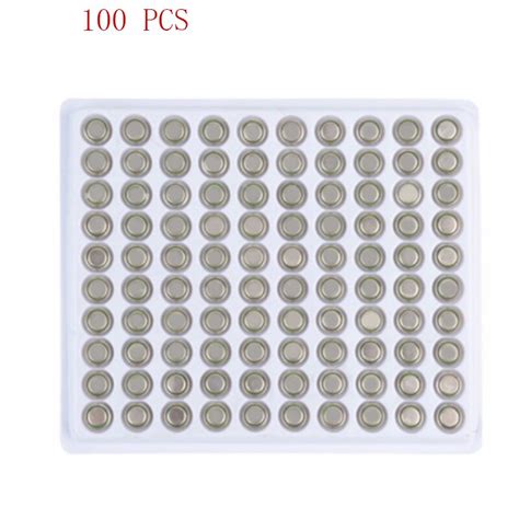 100 stk mønt alkalisk batteri ag3 1.55v knap batt... – Grandado