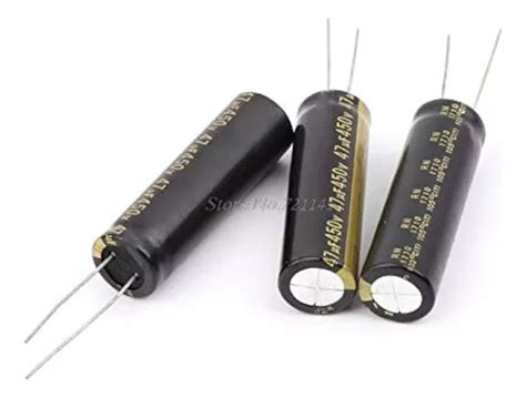 Capacitor Electrolítico De Aluminio 47uf 450v 10x50 Mm Mercadolibre