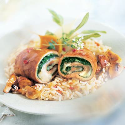 Roulades de veau aux épinards et Gouda avec sauce forestière Metro