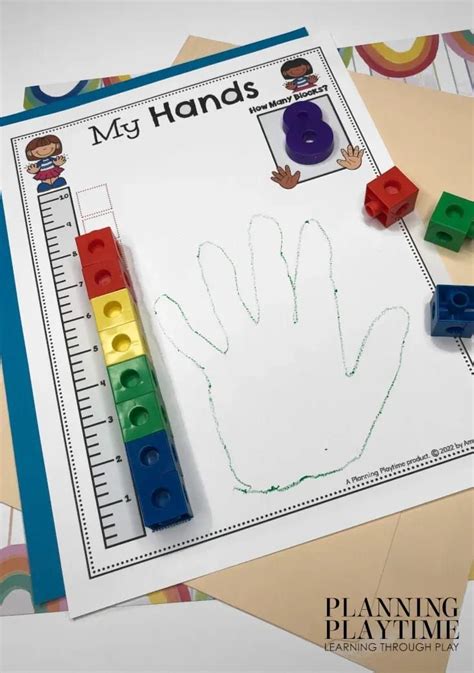 My Hands Measurement All About Me Preschool Math Activities