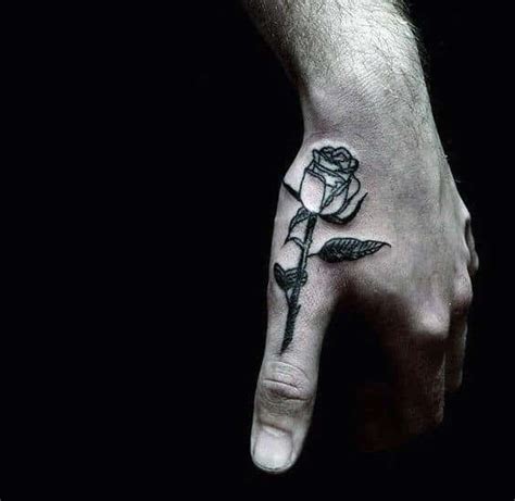 80 Black Rose Tattoo Designs For Men Dark Ink Ideas