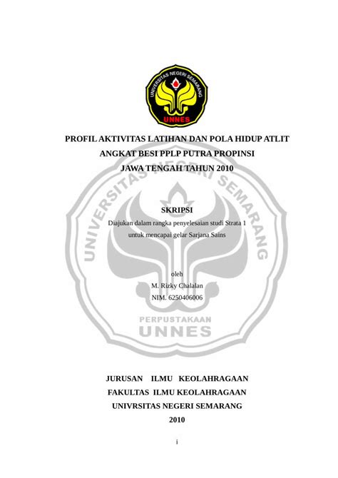 Pdf Profil Aktivitas Latihan Dan Pola Hidup Atlit Libunnesacid