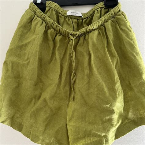 Nude Lucy Desi Linen Short Size M Nudelucy Depop