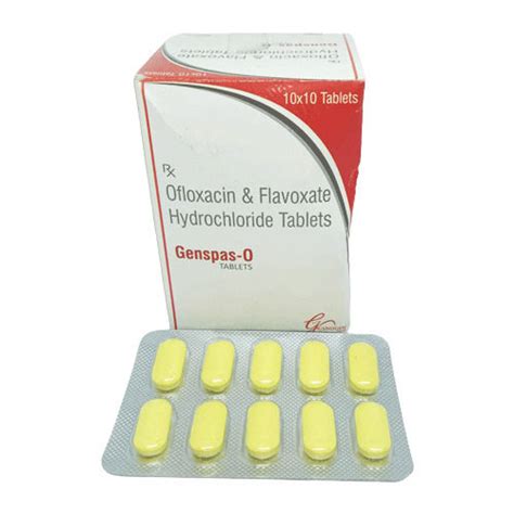 Ofloxacin And Flavoxate Hydrochloride Tablets 10 X 10 Tablets Pack At