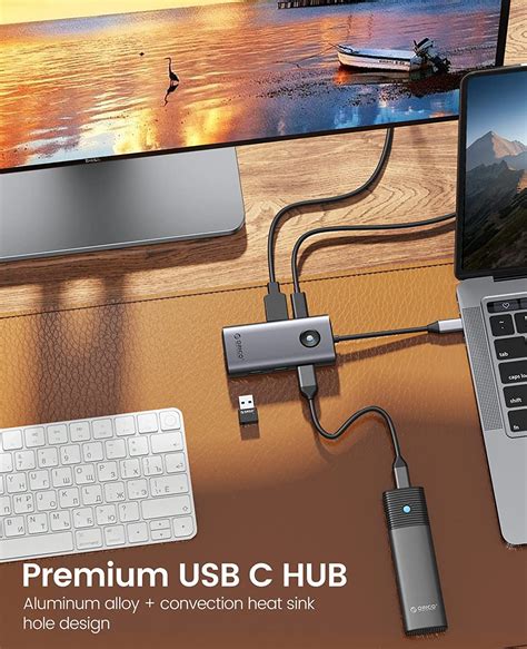 ORICO USB C Docking Station for Laptop USB C to HDMI Adapter USB C Hub 9 in 1 Laptop Docking ...