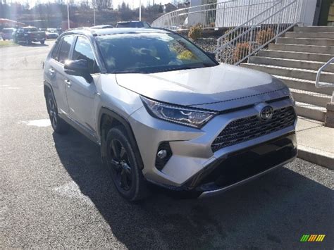 2019 Silver Sky Metallic Toyota Rav4 Xse Awd Hybrid 136341951 Photo