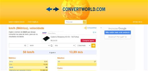 Como Converter Km H Em M S Aplicativos E Software Tecnoblog