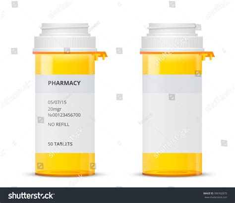 Bottle Prescription Pill Labels Template Vector Stock Vector throughout ...