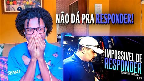 Não TEM COMO RIMAS quase IMPOSSÍVEIS DE RESPONDER React Centro