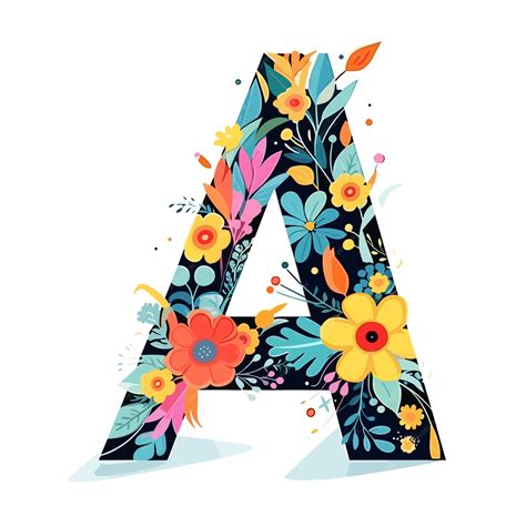 Letra Decorada Para Copiar - Letra a decorada ilustración de arte vectorial plana | Foto Premium