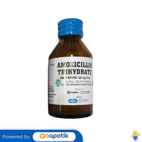 Jual Amoxicillin Holi 125 Mg5 Ml Dry Syrup 60 Ml Shopee Indonesia