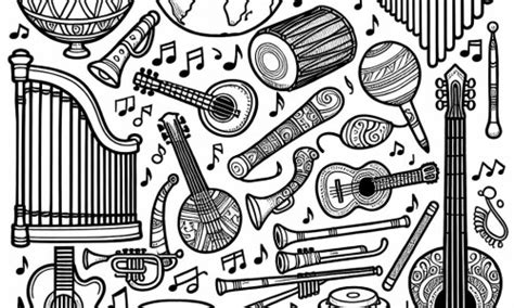 Coloriage D Instruments De Musique Pour Adultes T L Charger Ou