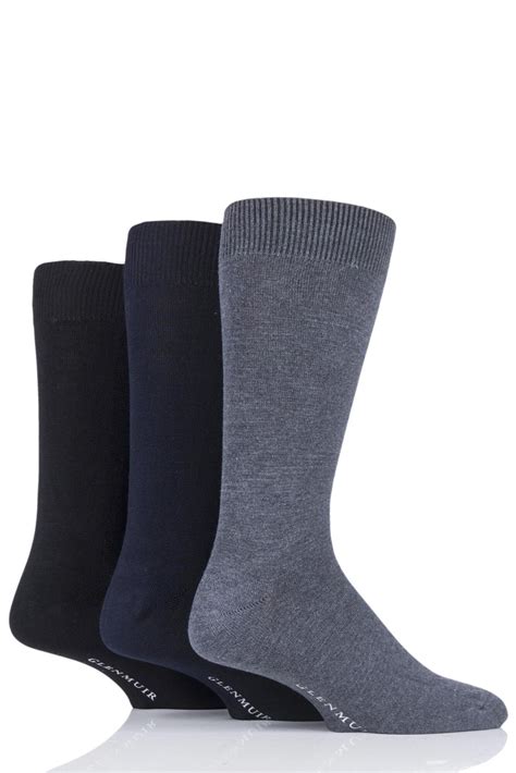 Mens Glenmuir Classic Bamboo Plain Socks From Sockshop