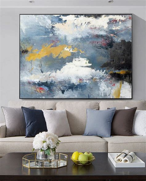 Large Cloud Abstract Art Oil PaintingSky Abstract Painting on | Etsy