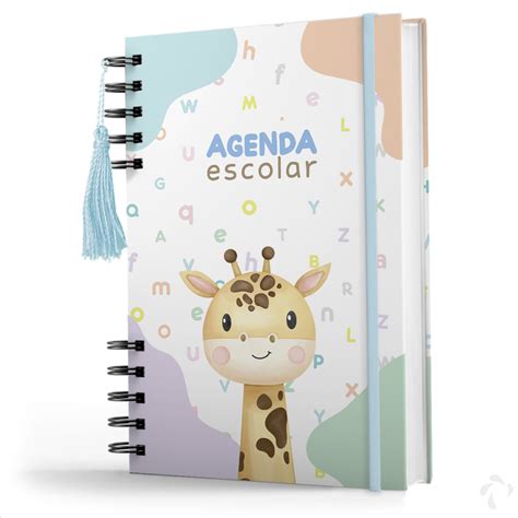 Agenda Para Creche - Agenda Creche Infantil Capa Dura Minha Rotina Menino Girafa - Nisti ...