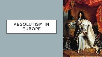 Absolutism, Enlightenment and Revolution PowerPoint by Mr G Social ...