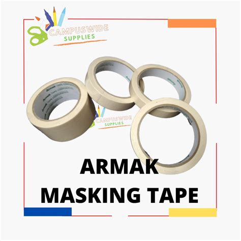 ARMAK Masking Tape Paper Tape Big Core 25 Yards Shopee Malaysia