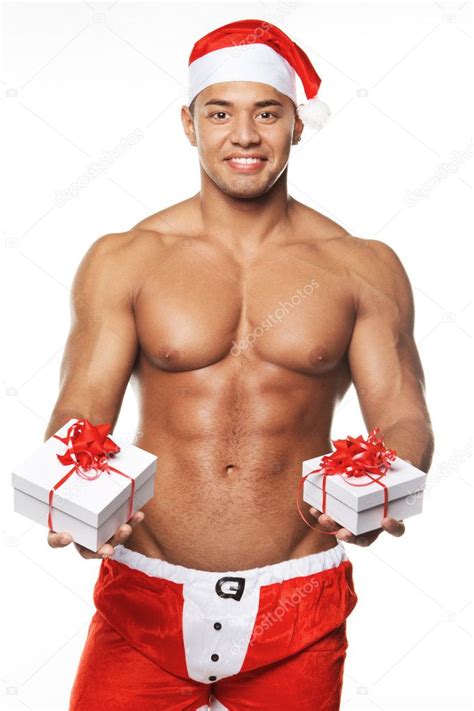 Image Dun Sexy Homme Portant Le Costume De Père Noël — Photographie Fxquadro © 8023228