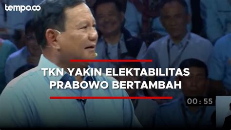 Banyak Gestur Unik TKN Yakin Prabowo Tampil Prima Saat Debat Capres