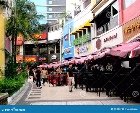 Libis, Quezon City, Philippines - Eastwood City Mall, Nighttime Scene. Editorial Image ...