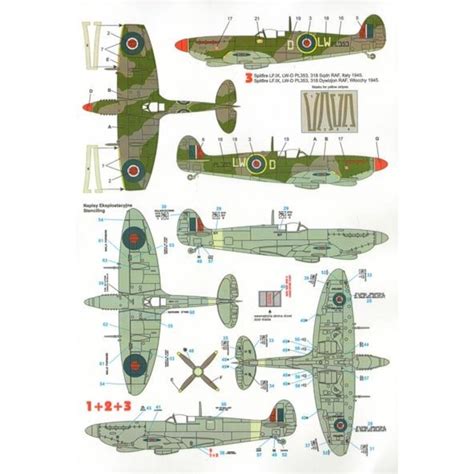 Techmod Decals Decals Supermarine Spitfire Mk Ix Ma Sz V