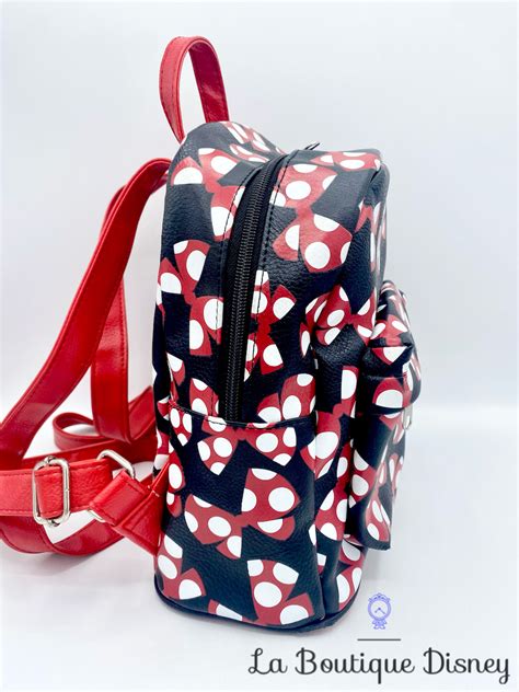 Sac Dos Minnie Mouse Noeud Disney Parks Disneyland Noir Rouge Blanc