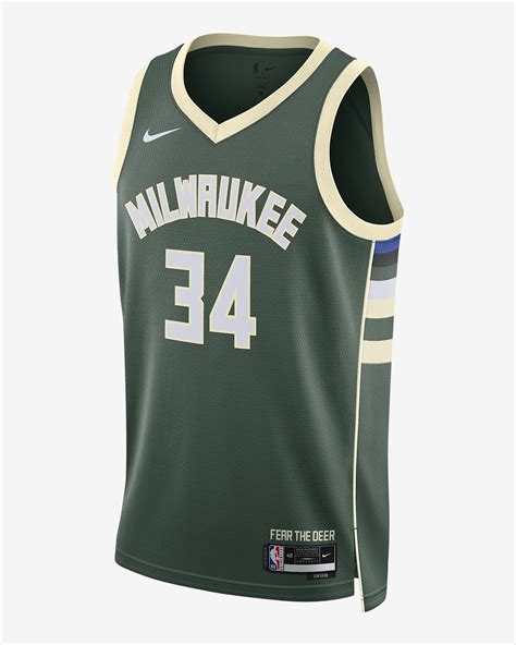 Milwaukee Bucks Icon Edition Men S Nike Dri Fit Nba Swingman