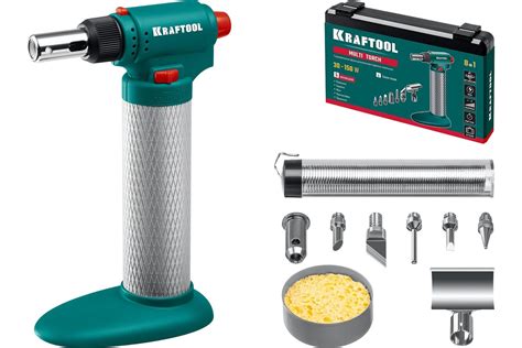 Газовый паяльник KRAFTOOL Multi torch набор 8-в-1 55506-H8 - выгодная ...
