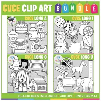 Cvce Clip Art Bundle Images By Dazzling Clips Tpt