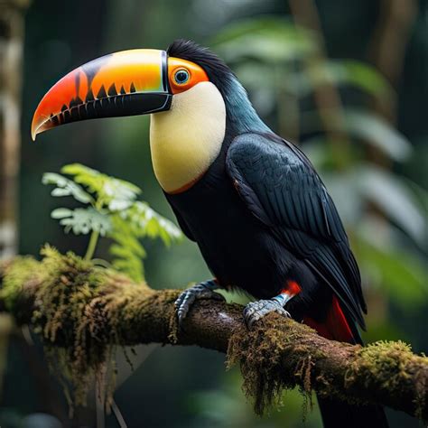 Premium AI Image | Toucan in Tropical Rainforest